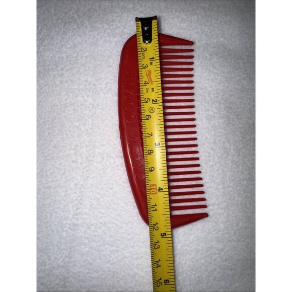 Vintage Rare Honey Comb Red Wide Tooth Rectangle Hair Small Pocket Travel  Brush main image 9